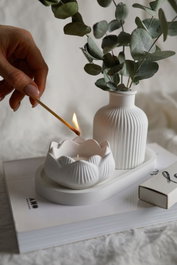 Aberto Design Juego de Velas de Cera de Parafina Blanco